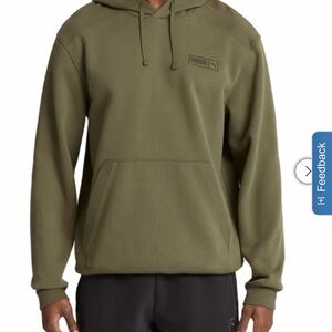 PUMA Men's Green Pullover Hoodie